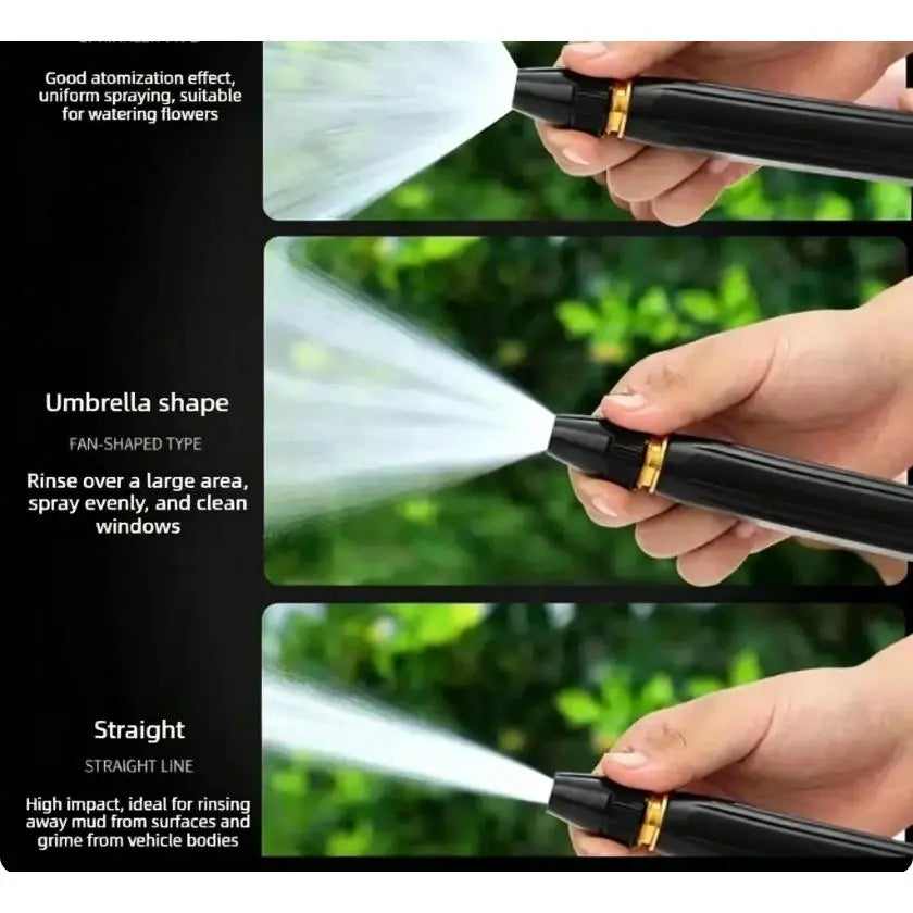 【Summervibes】Home high-pressure car wash water gun with booster nozzle and hose, portable handheld water sprayer, a must-have for watering plants and vegetables, car washing, garden cleaning, pet bathing and outdoor rinsing.
